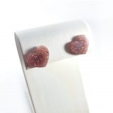 Glittery Pink Show Some Love Heart Earrings by Wilde Designs