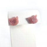 Glittery Pink Pretty Kitty Earrings by Wilde Designs