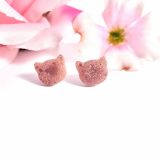 Glittery Pink Pretty Kitty Earrings by Wilde Designs