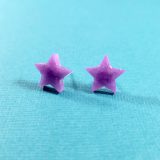 Pearly Purple Star Earrings by Wilde Designs