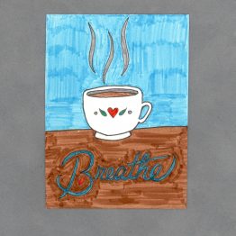 Breathe Art Card by Wilde Designs