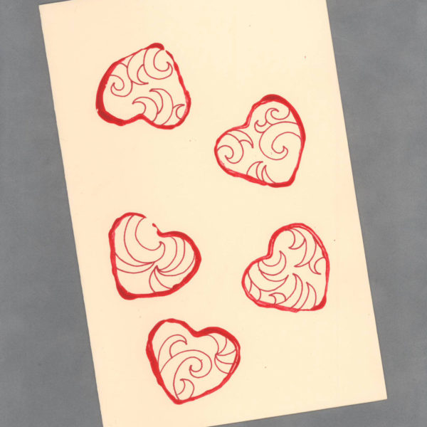 Little Bit of Love Handpainted Heart Cards by Wilde Designs