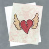 Heart Takes Flight Handpainted Cards by Wilde Designs