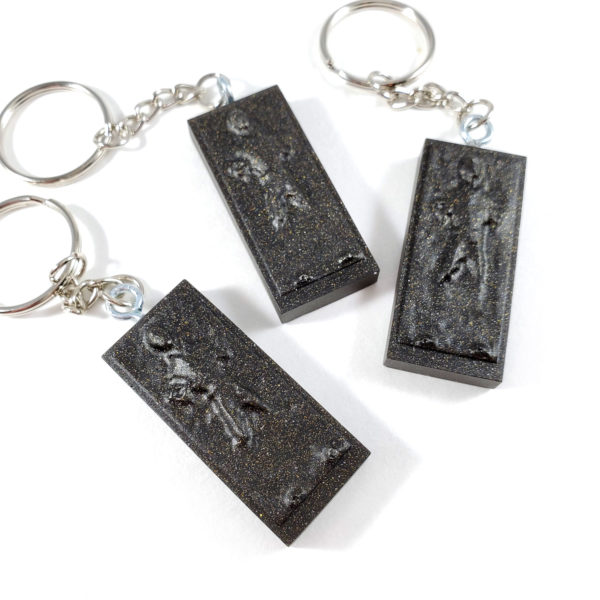 Carbon Freeze Keychain by Wilde Designs