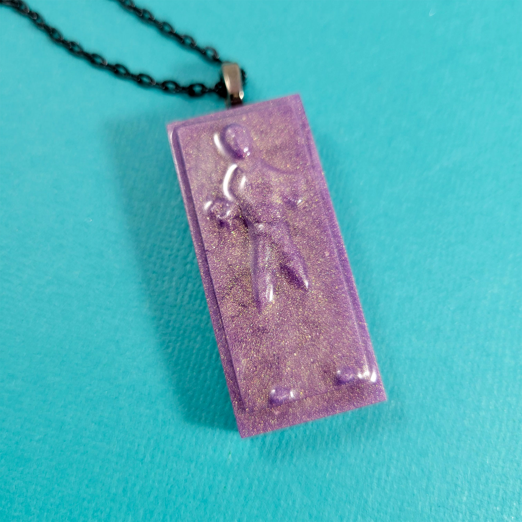Carbon Freeze Necklace by Wilde Designs