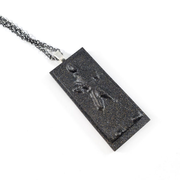 Carbon Freeze Necklace by Wilde Designs