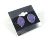 Galaxy Oval Glittery Resin Earrings by Wilde Designs