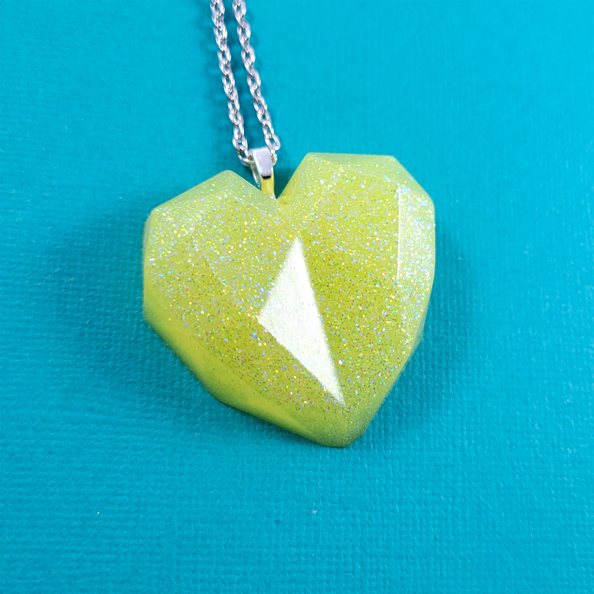 Geometric Heart Necklace by Wilde Designs