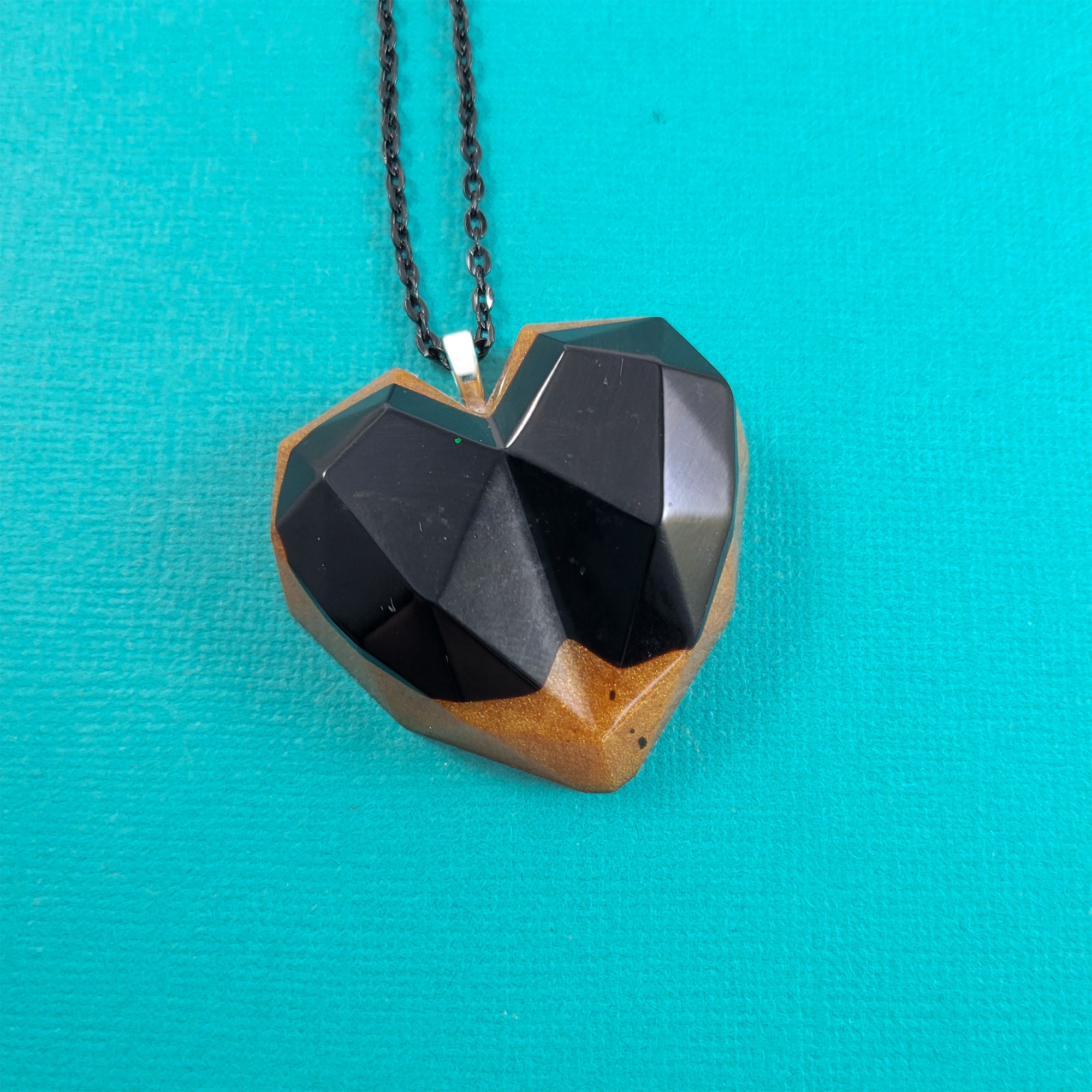 Geometric Heart Necklace by Wilde Designs