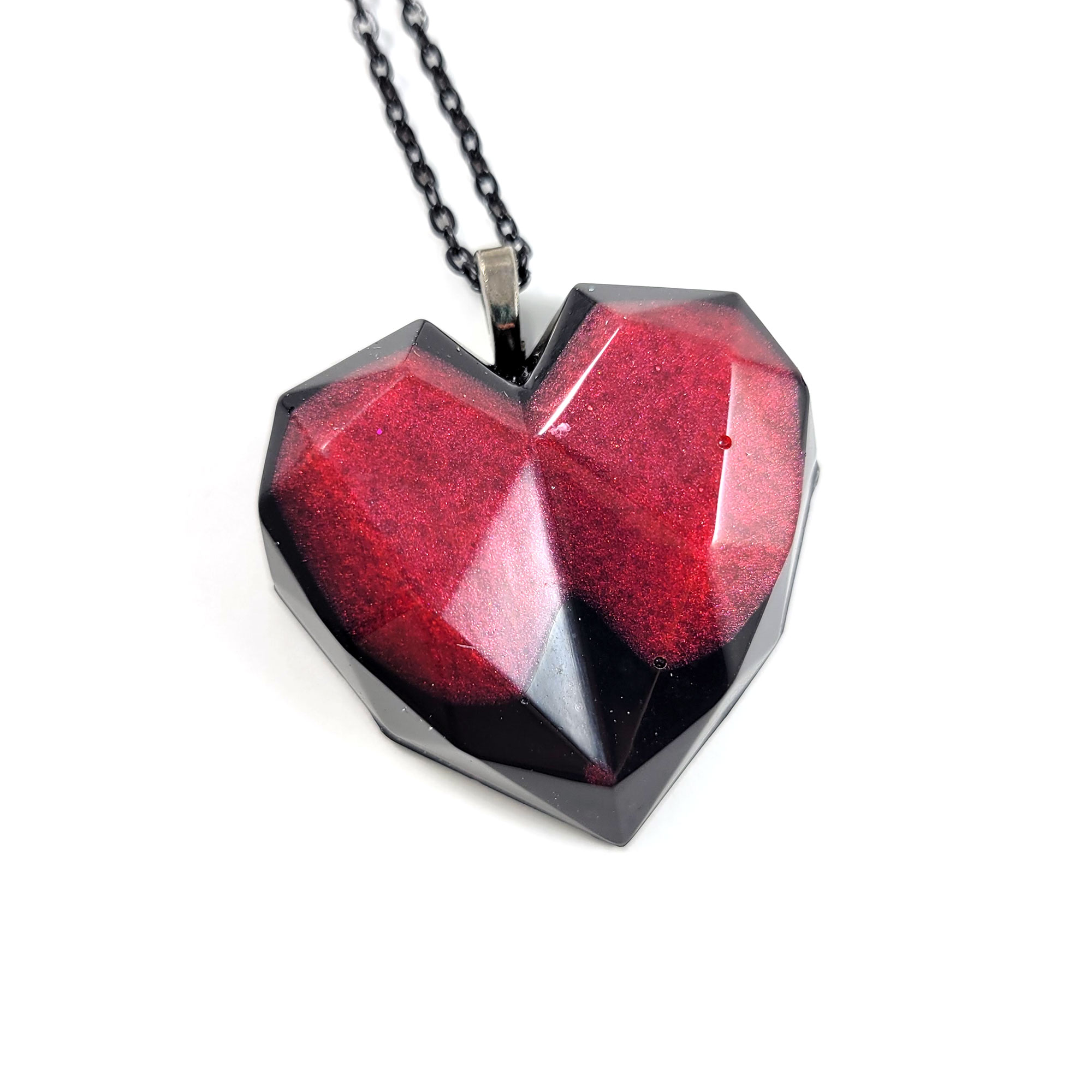 Geometric Heart Necklace by Wilde Designs