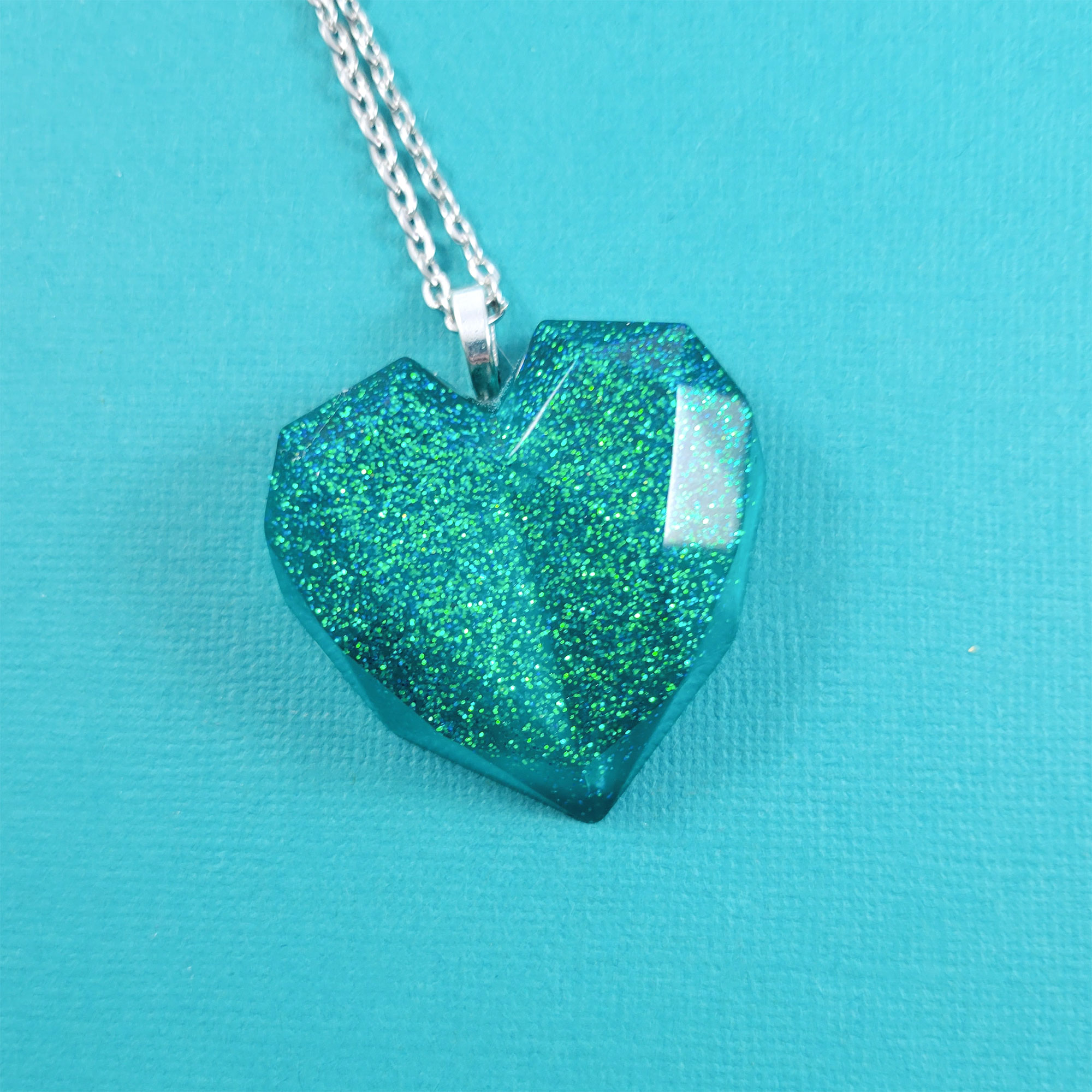 Geometric Heart Necklace by Wilde Designs