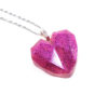 Spinel's Heart Glittery Resin Necklace by Wilde Designs