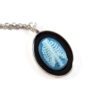 Bare Bones in Teal Ribcage Cameo Necklace by Wilde Designs