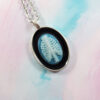 Bare Bones in Teal Ribcage Cameo Necklace by Wilde Designs