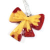 The Ultimate Gift Red and Gold Bow Necklace by Wilde Designs