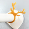 Pearly Gold Deer Antlers Resin Ring by Wilde Designs