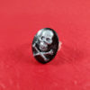 Silver Skull & Crossbones Cameo Ring by Wilde Designs