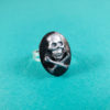 Silver Skull & Crossbones Cameo Ring by Wilde Designs
