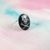 Silver Skull & Crossbones Cameo Ring by Wilde Designs
