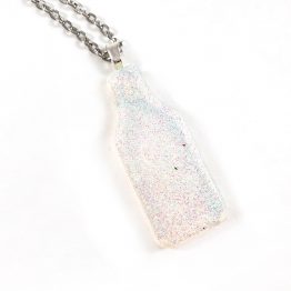 Fairy Potion Glittering Resin Necklace by Wilde Designs