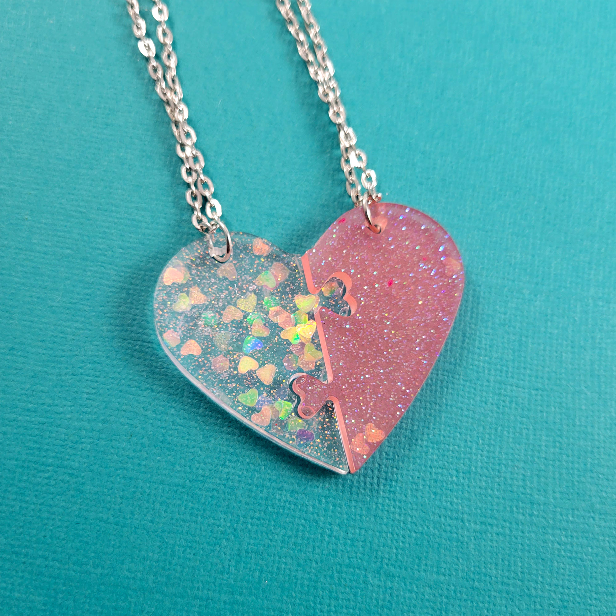 Forever Together Heart Friendship Necklace by Wilde Designs
