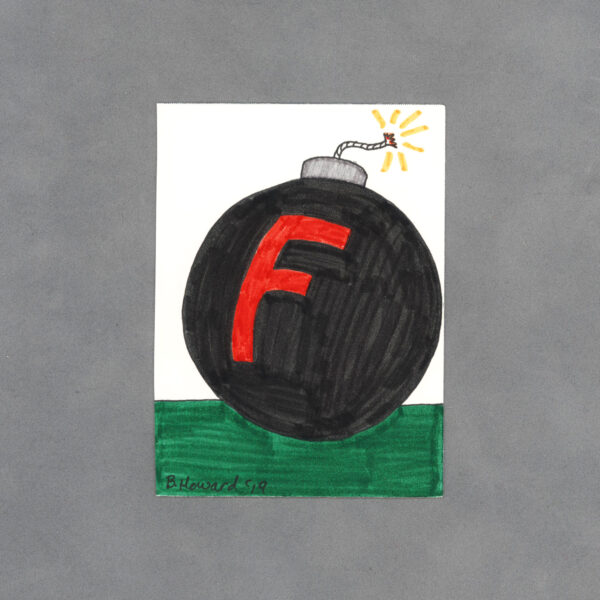 F Bomb Art Card by Wilde Designs