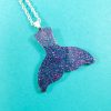 Galaxy Mermaid Tail Necklace by Wilde Designs