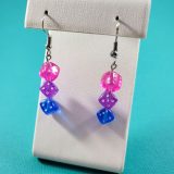 Gamer Gear Bi Pride Dice Earrings by Wilde Designs