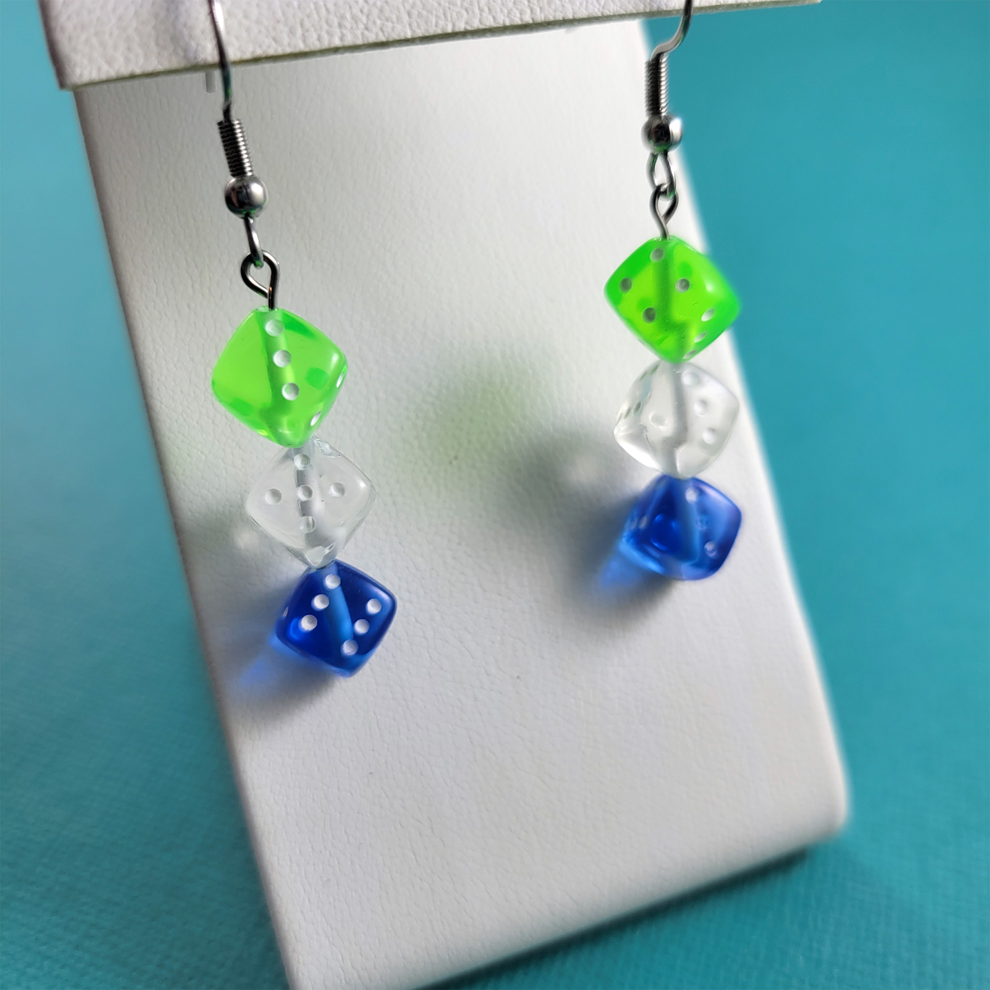 Gay Male Pride Gamer Gear Earrings by Wilde Designs