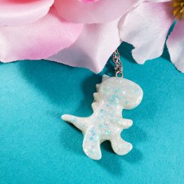 Ice Age Glittery T-Rex Necklace by Wilde Designs