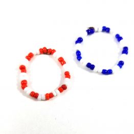 Patriotic Bead Ring Set by Wilde Designs