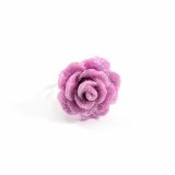 Glittery Kawaii Rose Ring by Wilde Designs