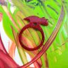 Glittery Red Triceratops Ring by Wilde Designs