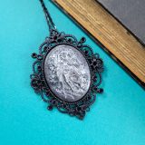 Three Graces Cameo Necklace in Pewter by Wilde Designs