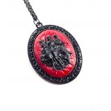 Three Graces Cameo in Red and Black by Wilde Designs
