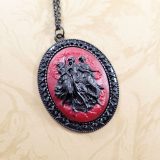 Three Graces Cameo in Red and Black by Wilde Designs