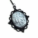 Three Graces Cameo Necklace in Silver by Wilde Designs