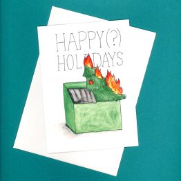 Dumpster Fire Holiday 2020 Card by Wilde Designs
