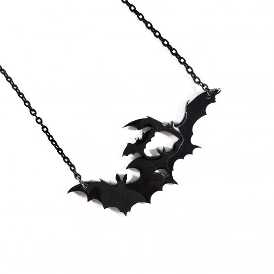 Bats in Flight Necklace by Wilde Designs