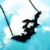 Bats in Flight Necklace by Wilde Designs