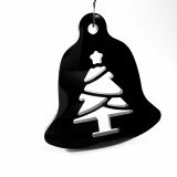 Black Bell Christmas Tree Ornament by Wilde Designs
