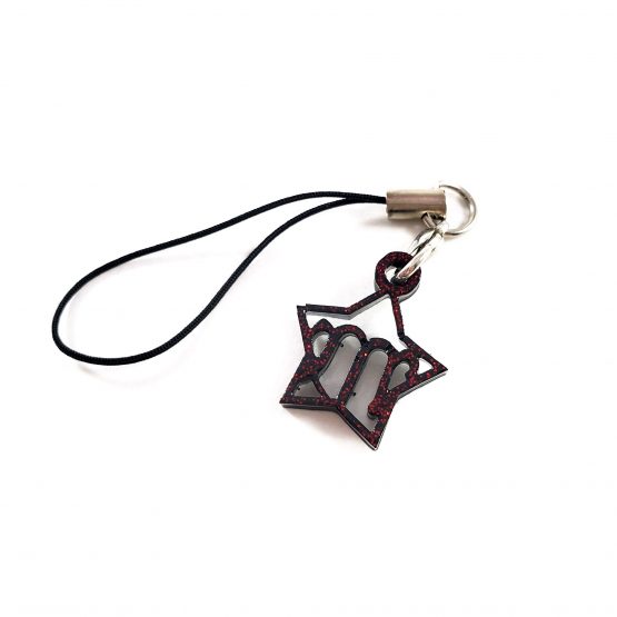 Black and Red Virgo Charm by Wilde Designs