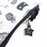 Black and Red Virgo Charm by Wilde Designs