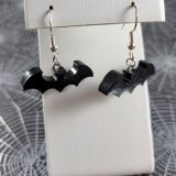 Black Freetail Bat Babies in Flight Earrings
