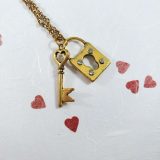 Lock and Key Necklace by Wilde Designs