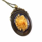 Garden of Roses Cameo Necklace
