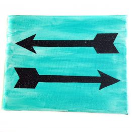 Take Flight Sparkling Arrow Canvases by Wilde Designs