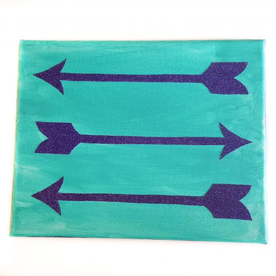 Take Flight Sparkling Arrow Canvases by Wilde Designs