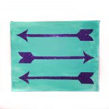 Take Flight Sparkling Arrow Canvases by Wilde Designs