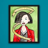 Jane Lane Poster by Wilde Designs